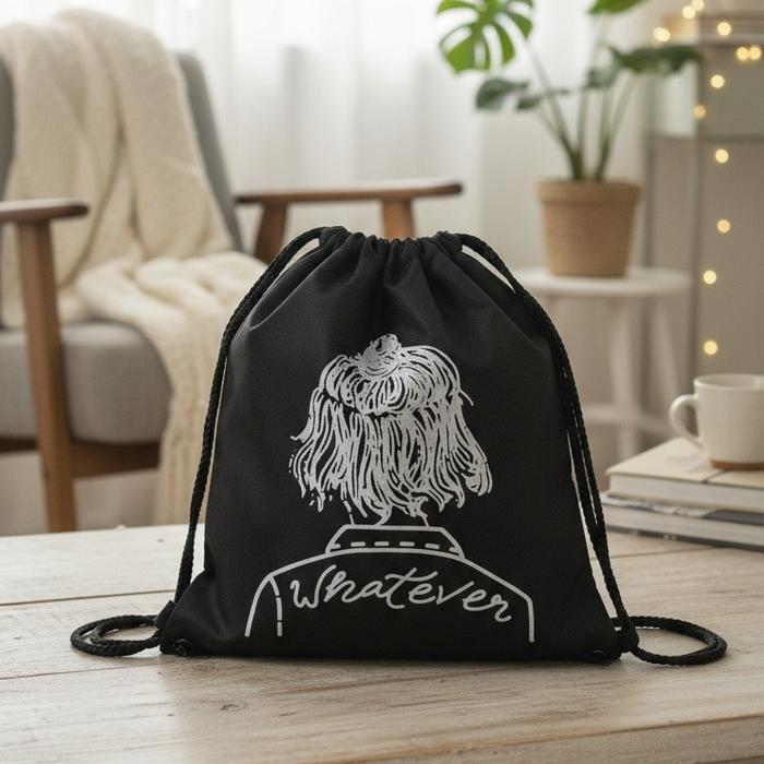 ALEXA Tas Serut Wanita bisa Ransel bahan Kanvas Tali Serut sumbu INTAN