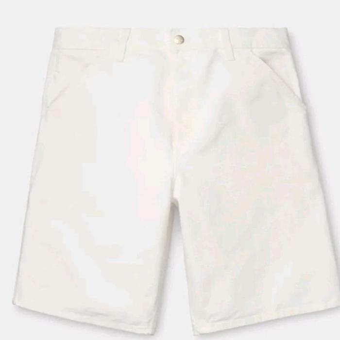 CARHARTT WIP PANT - SINGLE KNEE SHORT - WAX - 100% ORIGINAL