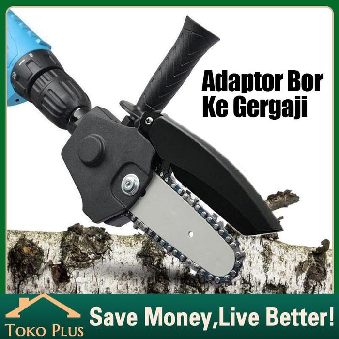 Chainsaw Adaptor Gerinda 4" 6" - Adaptor Konverter Chainsaw Mesin Gerinda Bor - Adaptor Chainsaw Ger