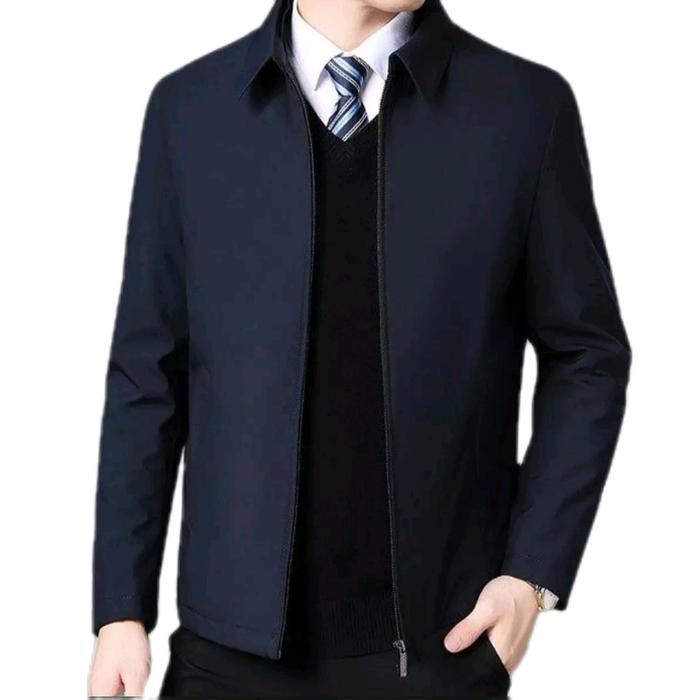 semi jas peria jaket kantor peria wanita jaket big siz jumbo Abu Hitam Custom Blazer Formal Panjang 