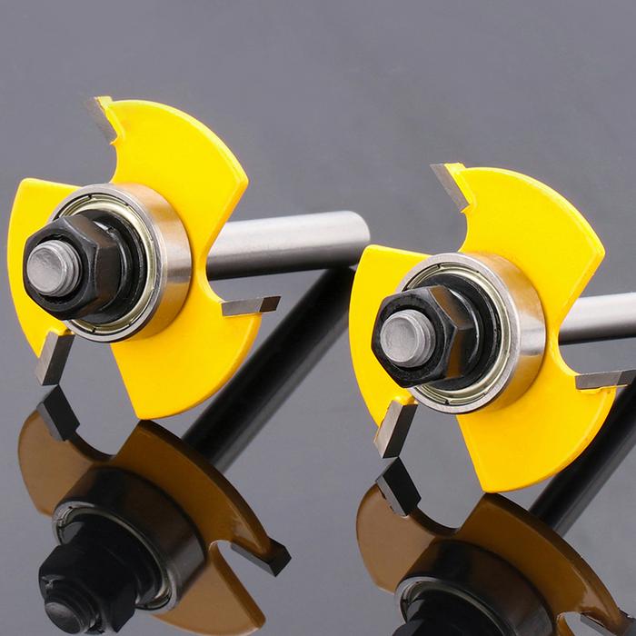 Milling Cutter T Slot Groove Joint Assembly Router Bit 6mm/8mm/12mm