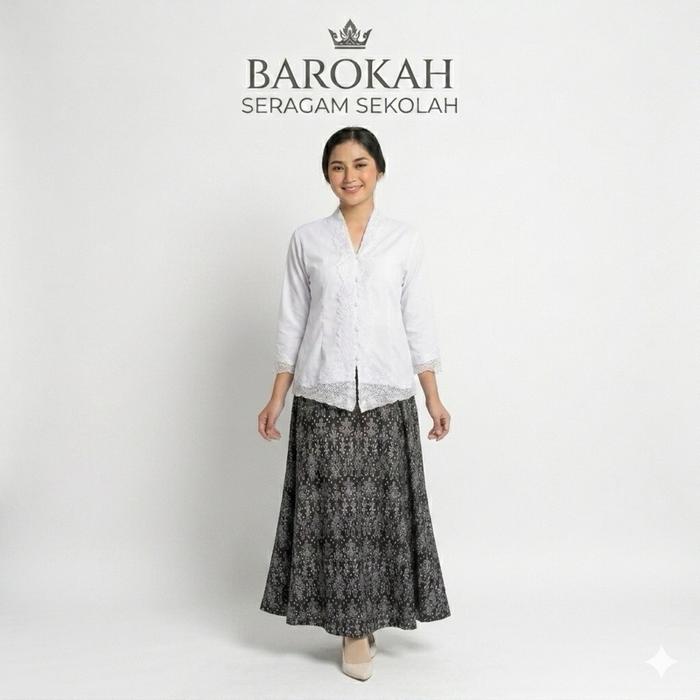 Kebaya sekolah sd SMP SMA itu encim bordir Baju Batik Katun Atasan