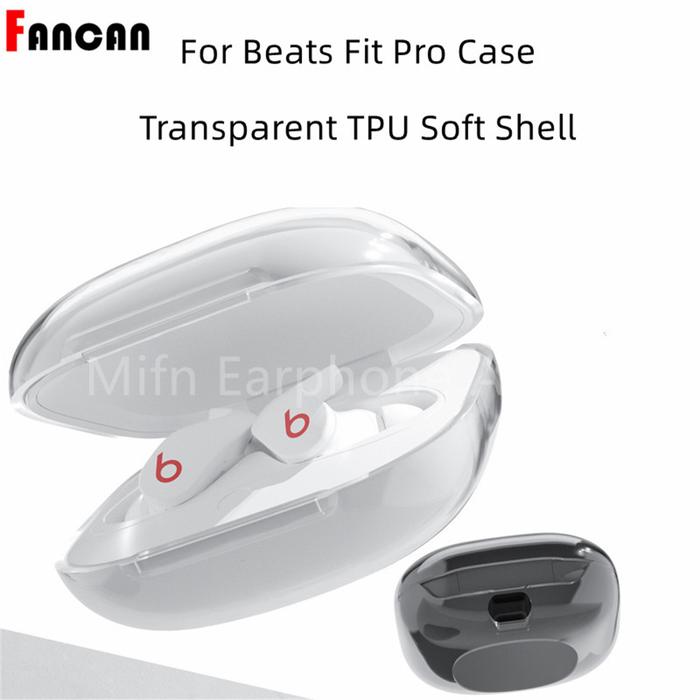 Glitter Transparent Protection Case For Beats Fit Pro Shockproof Case Designed Clear For Beats Fit P