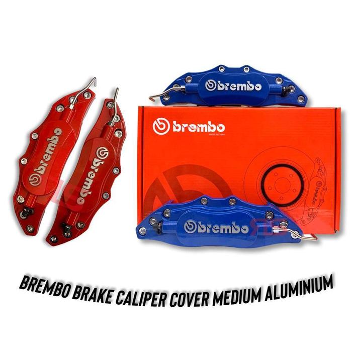BOA - COVER REM BREMBO BRAKE CALIPER UNIVERSAL CAKRAM / TUTUPAN REM MOBIL ALUMINIUM MEDIUM