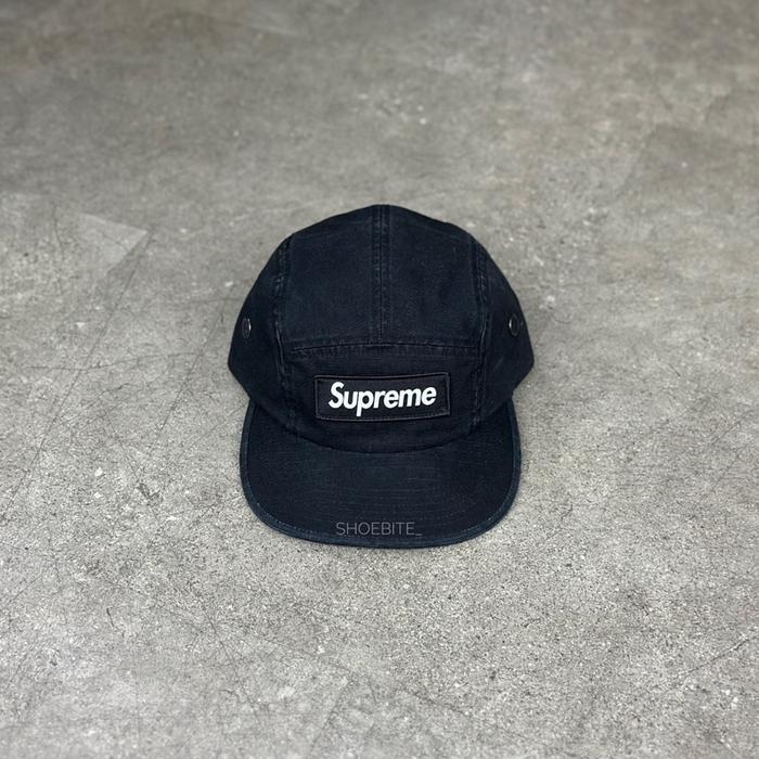 SUPREME MILLITARY CAMP CAP BLACK SS26 100% ORIGINAL