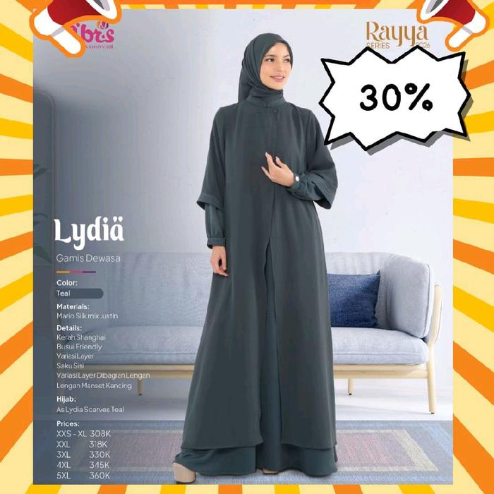 Gamis Lydia Nibras Spesial Promo Diskon