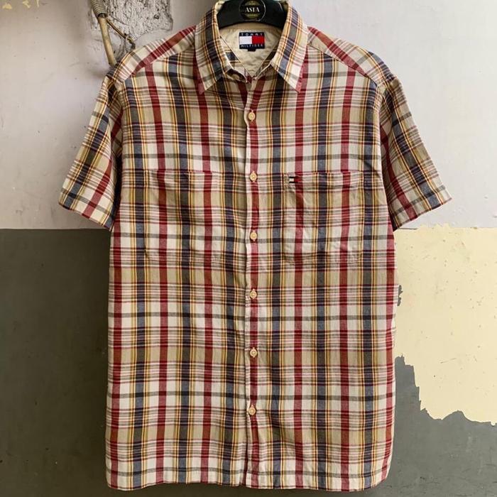 Kemeja lengan pendek Tommy hilfiger size M preloved