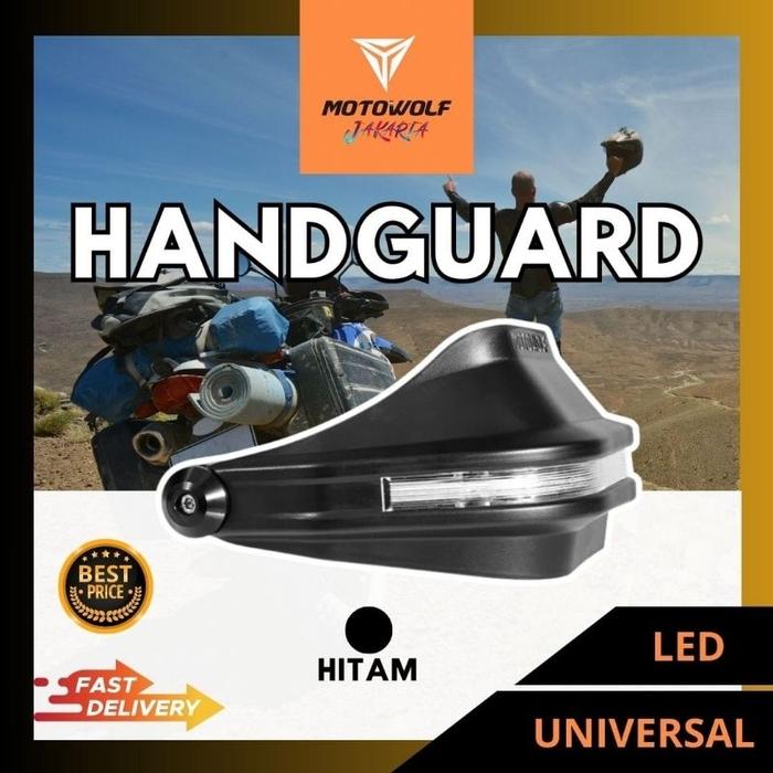 MOTOWOLF HANDGUARD MOTOR UNIVERSAL PROGUARD MOTOR PELINDUNG STANG LED DAN NO LED