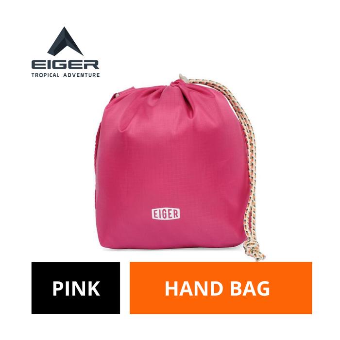 [BISA COD] Tas Tangan Wanita Eiger Original Pink Nilon Women Hexa Drawstring Bag
