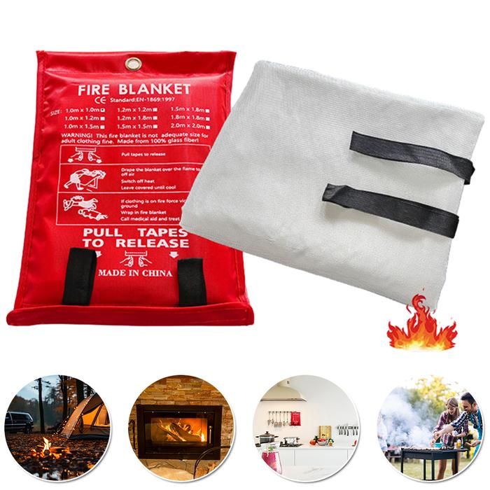 Fire Blanket Emergency Fire Blanket Heat Insulation Emergency Fire Retardant Blanket Fireproof Blank