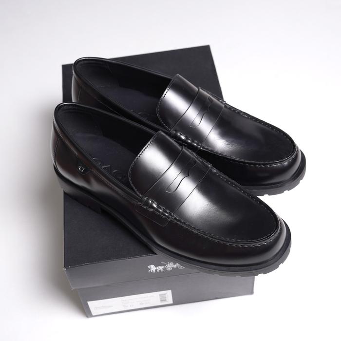 Sepatu pria Coach Reagan penny loafer size 43 original 100%