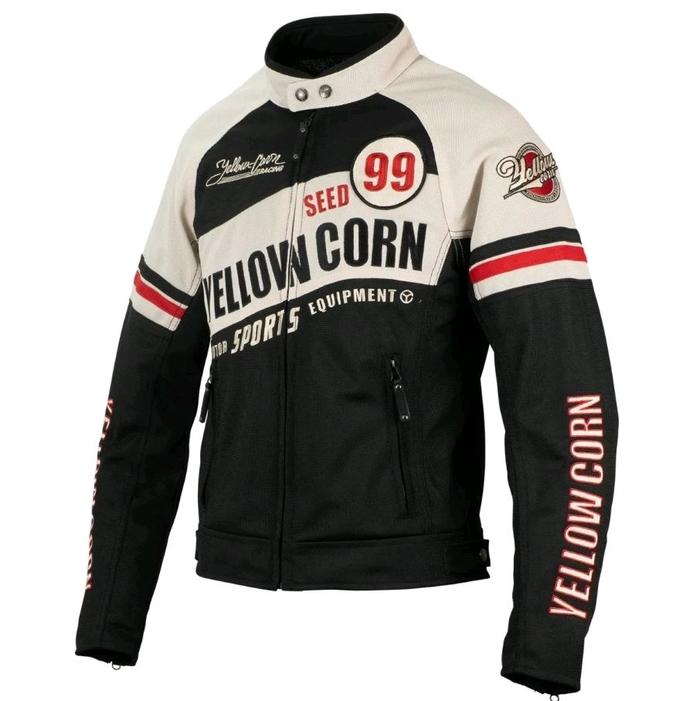 YELLOW CORN SJ-5114 BLACK | JACKET MESH TOURING NEW 2025 COLLECTION ORIGINAL JAPAN