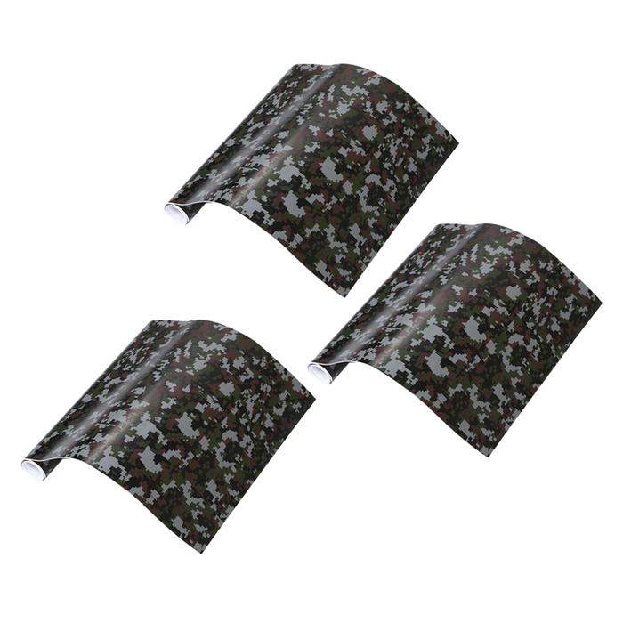 3 Roll Camo Car Sticker PVC Vinyl Army Sticker CAMO Woodland