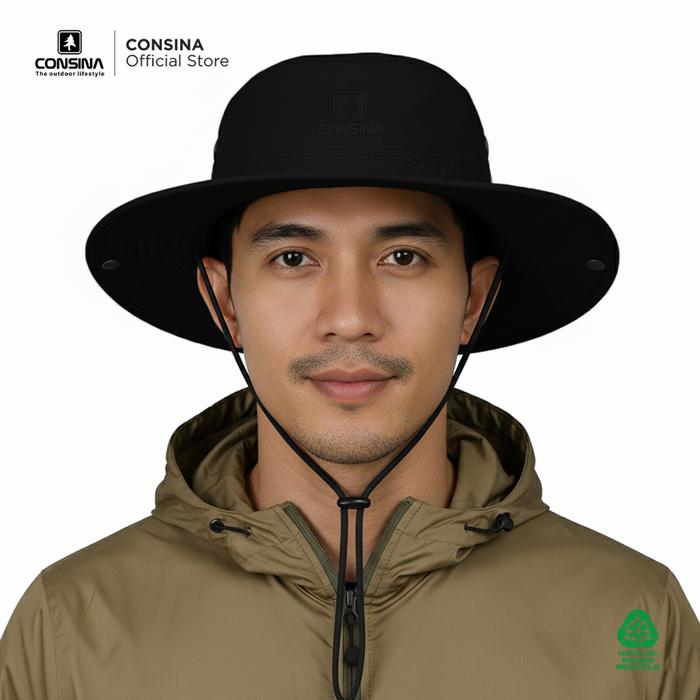 Consina Safari Sun Hat Topi Outdoor Quickdy | Mancing Gunung Hiking Travelling