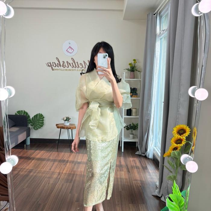 One Set Organza One Set Organza/ Set Kondangan Mewah Sequins