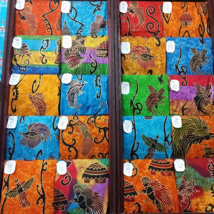 Kain Batik Tulis Prada Papua Asli