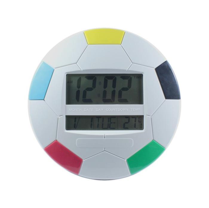 Jam Dinding Digital Smart Wall Clock Digital Bentuk Bola Free Baterai