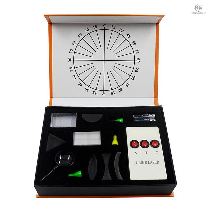 Tlms Kit Optik Fisik Alat Laboratorium Optik Cekung Lensa Cembung