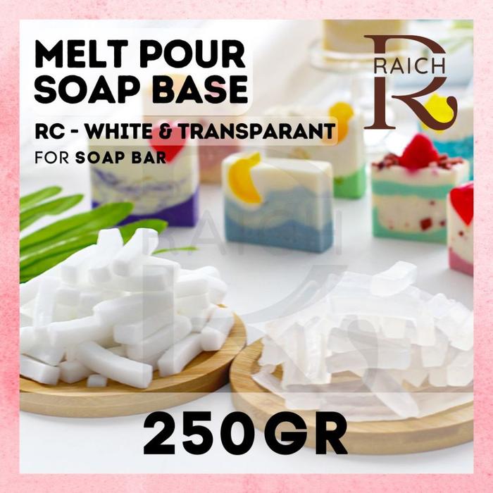 250GR Soap Base Melt Pour Bahan Sabun Batang Soap Melt & Pour Soap Bar Bahan Dasar Sabun Batangan Ba