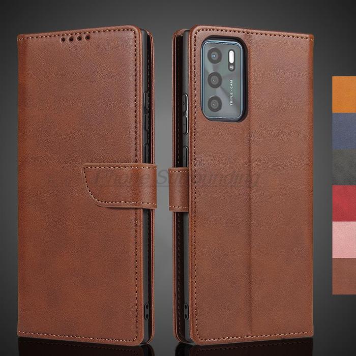 OPPO A 16 s Case Wallet Flip Cover Leather Case for OPPO A16 A16s Pu