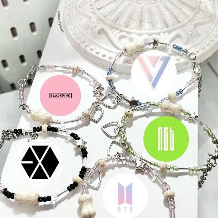 kpop bracelets | gelang manik kpop | gelang couple kpop | beads bracelets | friendship bracelets | g