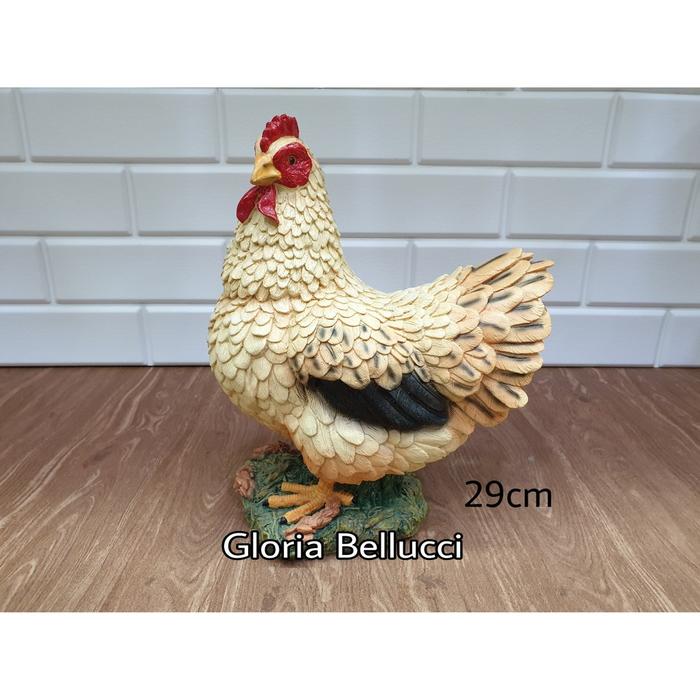 patung pajangan ayam kate betina miniatur chicken