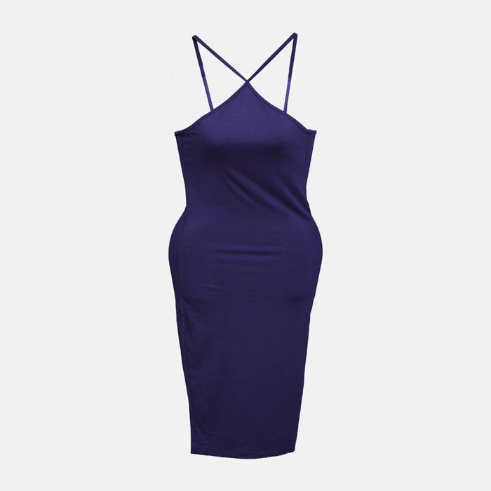 [Halofashion] Jihyo Y Bodycon Dress Halter Casual Dress Midi Dress Elegant Dress Korean Fashion