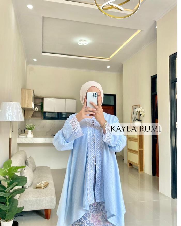 Kayla Rumi Alina Kebaya Modern-Setelan Rok Muslim Lebaran-Baju Kurung Melayu Kekinian -Tunik Wanita-