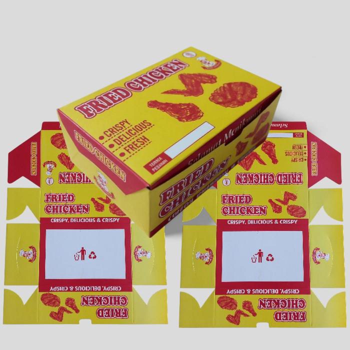 Safitiri 200 Pcs Bungkus Fried Chicken | Kemasan Fried Chicken | Box Fried Chicken