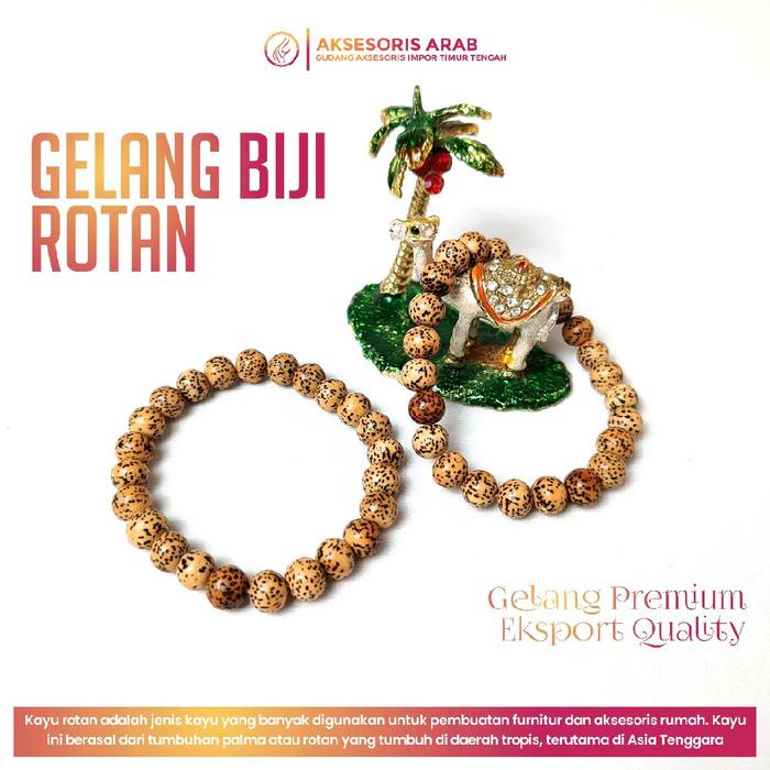 GELANG BIJI ROTAN KUALITAS EKSPOR ASLI