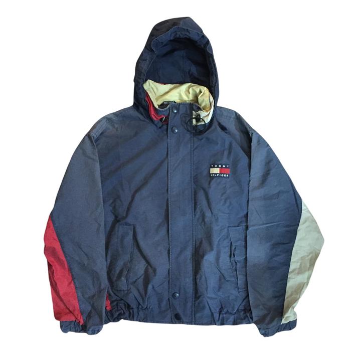 Vintage Faded Tommy Hilfiger Jacket Multicolor