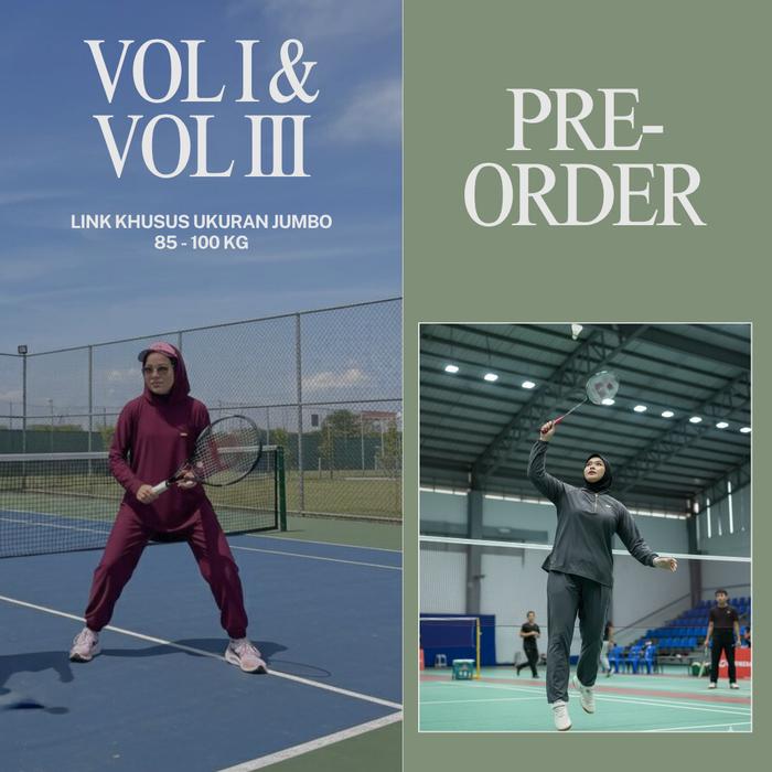 Setelan Olahraga Wanita Muslimah Sport Hijab Premium Bahan Jersey Zoya Adem Elastis Jogger Pants Shi