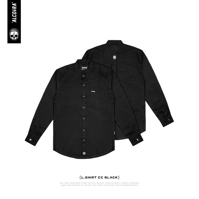 L.SHIRT CC BLK || LONG SHIRT KOKO BLACK || KEMEJA ALCOTRA || ORIGINAL BRAND ALCOTRA FLANEL