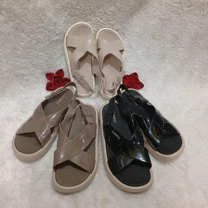 sandal selop silang bangkol luofu untuk cewek