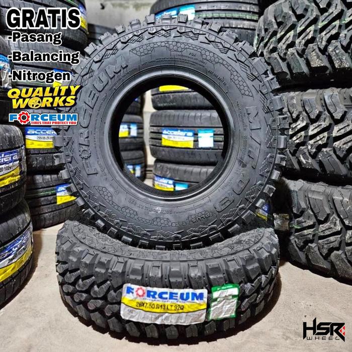 Ban Tahu Mobil Carry, Grandmax Pick up 26 X 7,5 R13 Forceum M/T Ban Pacul Ring 13