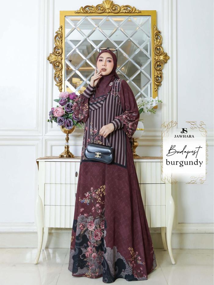 Budapest Series - Eropa Edition - Jawhara - Gamis Scarf Mewah Muslim Syari