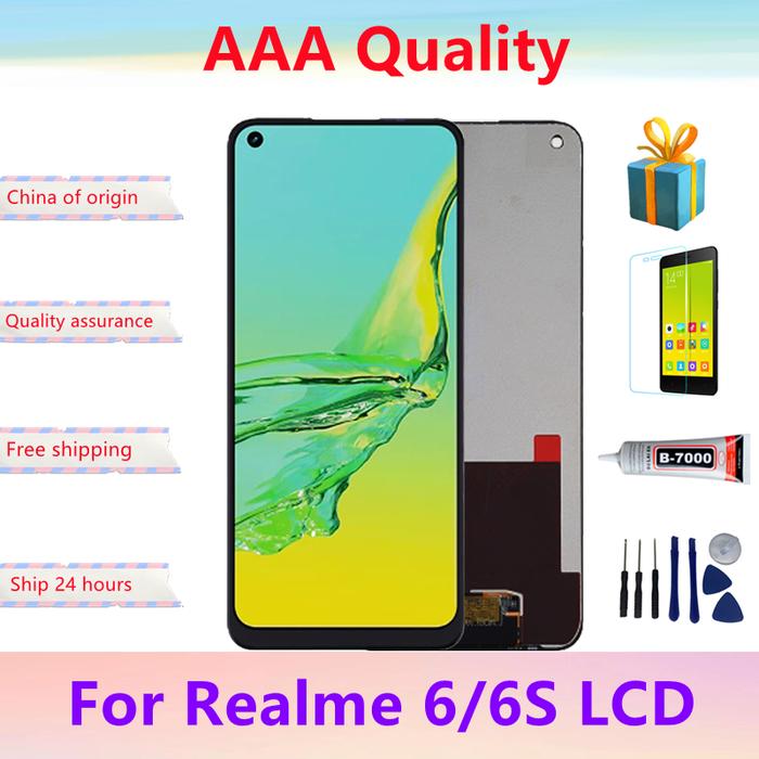 Original 6.5" For Realme 6S RMX2002 LCD Display Screen Touch