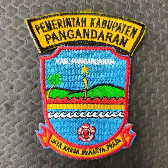 Logo Bordir Kabupaten Pangandaran / Logo Kabupaten Pangandaran / Bordir Logo Kabupaten Pangandaran /