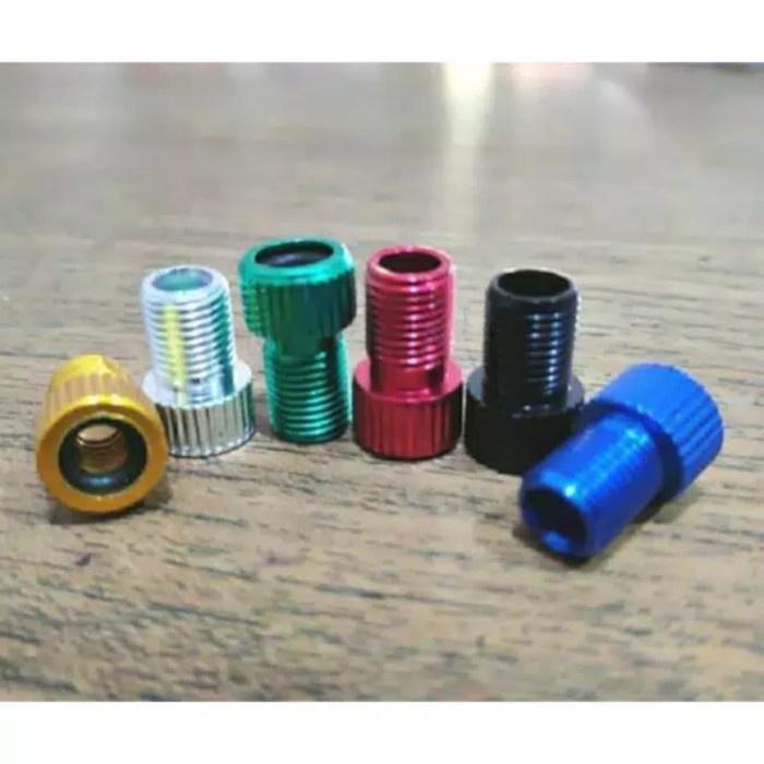 1 buah Adaptor pentil presta valve sepeda fixie lipat balap pompa mtb ban 1 buah adapter cop kecil