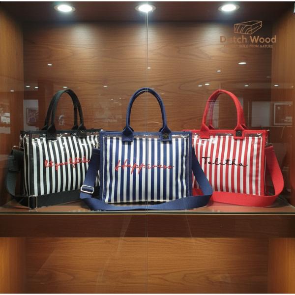 Tas PVC Transparan / Tas Custom Nama / Tas Mika Plus Pouch - Bordir