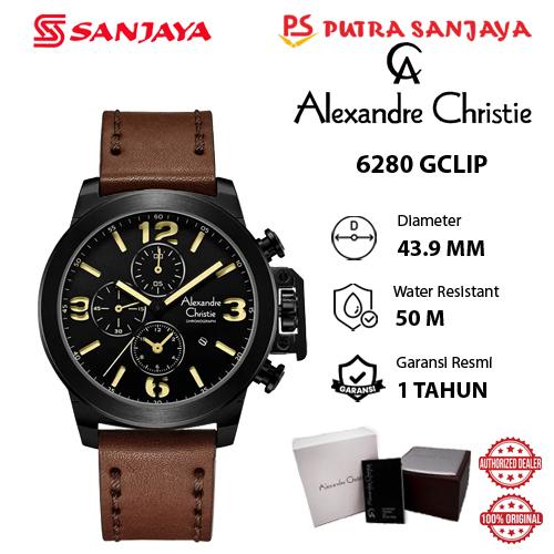 Jam Tangan Pria Alexandre Christie AC 6280 GCLBG / GCLBRBA (Coklat) / 6280 GCLBRBA (Hitam) / 6280 GC