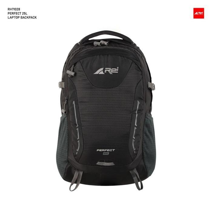 DISKON Rei Perfect 25L Tas Ransel hitam Pria wanita Waterproof anti air unisex backpack laptop pungg