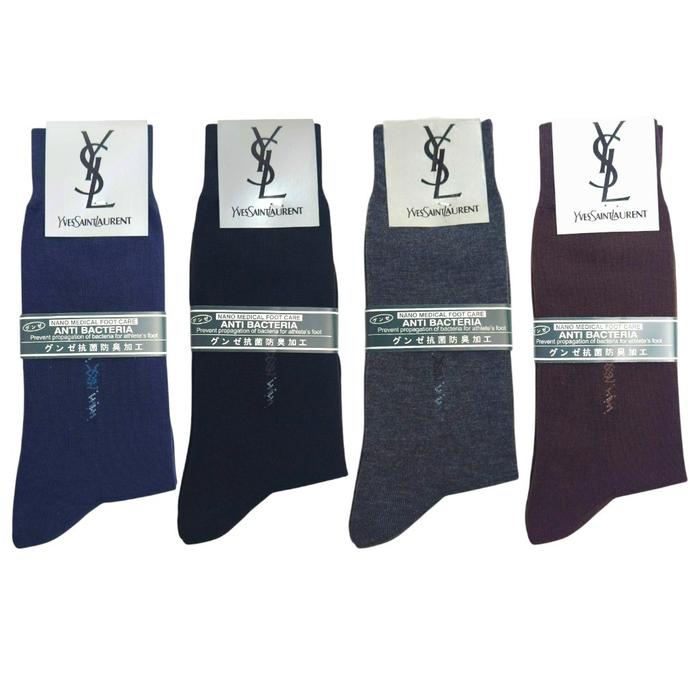 Kaos Kaki Panjang Pria Kerja Kantor, Mensocks Motif YSL Size Dewasa Anti Bacterial Premium Quality