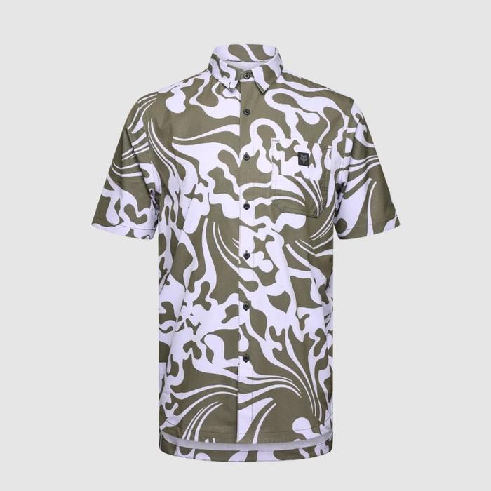 Kemeja Lengan Pendek Pria Fox Ranger Woven Short Sleeve Jersey Military Original