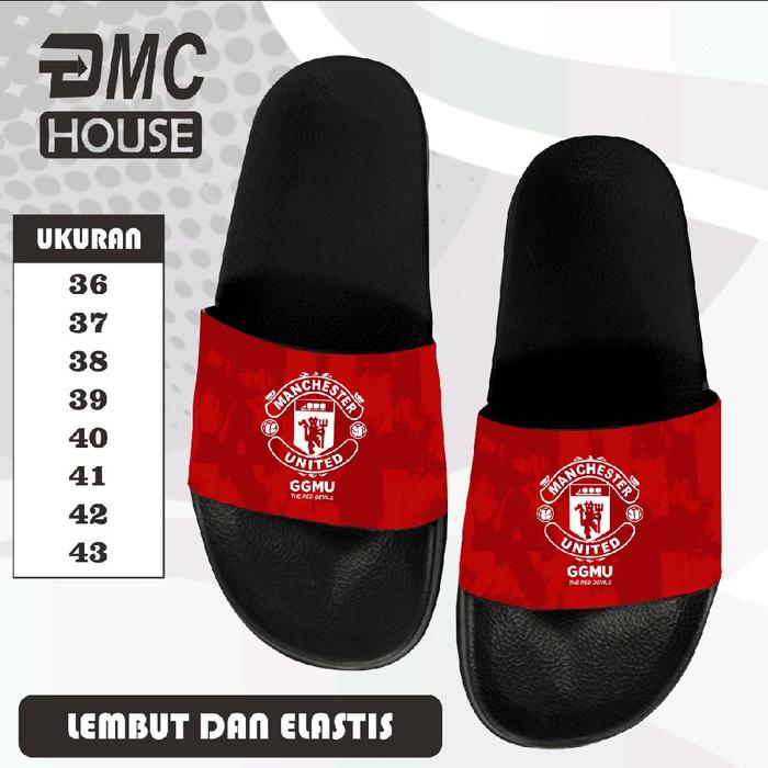 Sandal Slop Mu Manchester Bola United Man Slip On