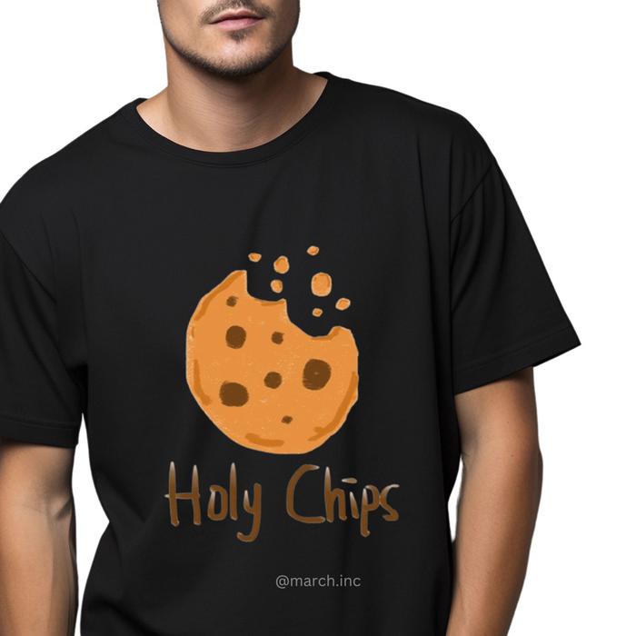 Kaos Lengan Pendek Premium Tshirt Cotton Bamboo 24s Cotton Combed 24s Holy Chips Oversize
