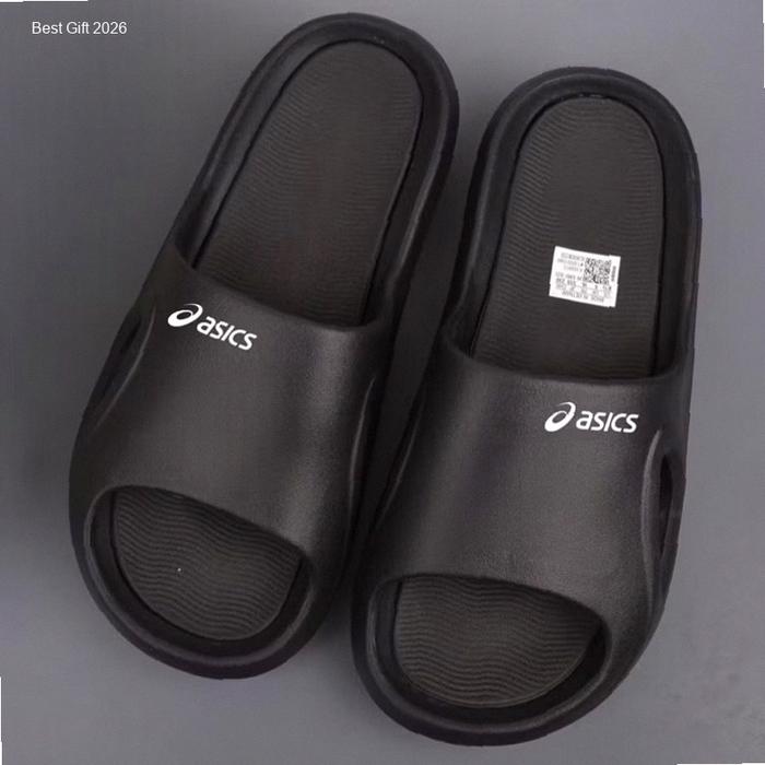 Sandal Slop Asics Pria Sendal Slip On Karet Cowok | Kekinian
