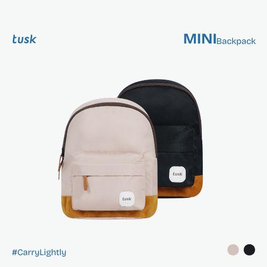 Tas TUSK Mini Black Tas Ransel Wanita Backpack Multifungsi Simple Dan