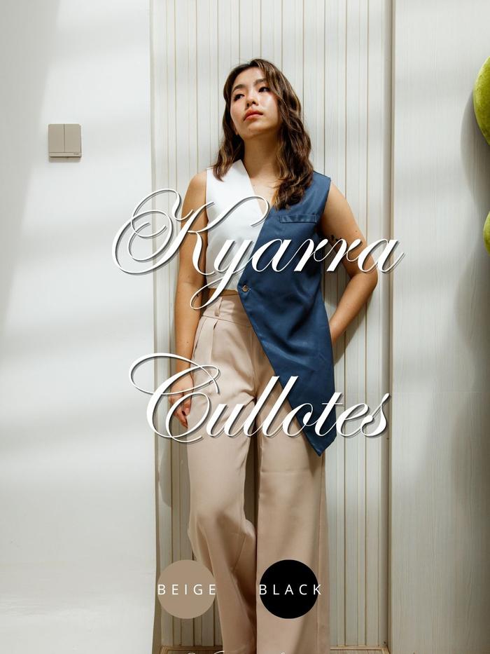 Kyarra wide leg pants with yoke