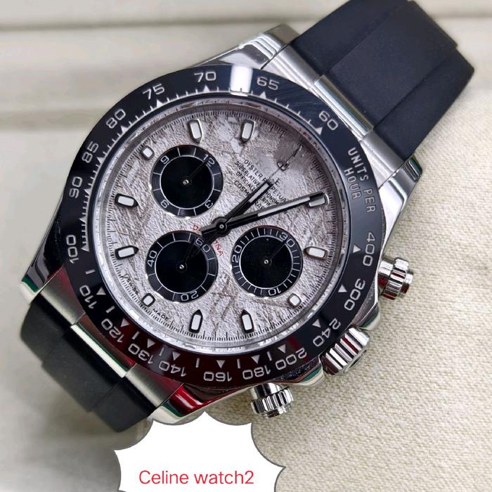 Jam Tangan Daytona White Gold Meteorite Dial 40mm 116515LN Gain 1:1